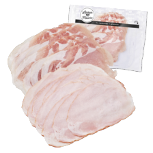 Bacon of ovengebakken casselerrib